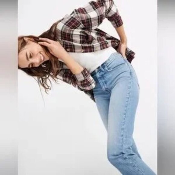 Madewell Classic Straight Jeans Size 27 Eastend Wash High Rise - Picture 11 of 11